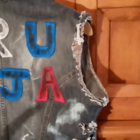 🟢 TRU SOJA band Jean Vest - Picture 6 of 8